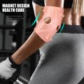 1 PC Silicone Gel Magnetotherapy Compression Elbow Brace Support Sleeve for Joint Pain Relief,Tendonitis,Golf Elbow,Tennis Elbow. 
