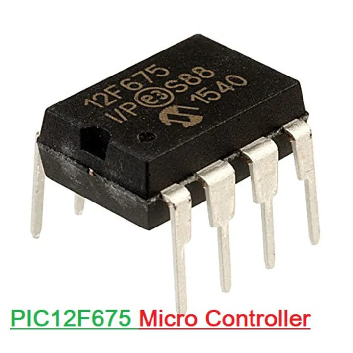 Microchip PIC12F675 Micro Controller IC PIC 12F675 Flash 1KByte 4MHz Microcontroller Electronics Chip Electrical Circuitry & Parts