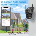 4K 8MP Wifi Camera Dual Lens Dual Screen Security Protection 4MP HD PTZ Camera Human Detection Video CCTV Camera P2P iCsee.