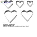 Heart-shaped Cookie Cutter Set Stainless Steel Heart Cookie Cutter Easy to Clean Baking Mold for Home Kitchen Cake Decorating Tools. 