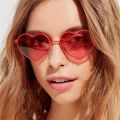 Heart Shaped Sunglasses metal Women Brand Designer Fashion LOVE Clear Ocean Lenses Sun Glasses Oculos UV400. 