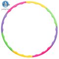 Kids Hula Hoop Detachable Kindergarten Color Fitness Ring Gymnastics Material Plastic Wave Hula Hoop for Boys Girls.