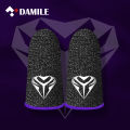 Ultra-thin DAMILE 2PCS For PUBG Mobile Games Gaming Finger Sleeve Breathable Fingertips Sweatproof Anti-slip Fingertip Cover For Mobile Game YKX-28. 