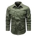 Military Shirts Men With Multi Pockets Men Fashion Clothing Outdoor Tactical Shirts Long Sleeve Shirts. 