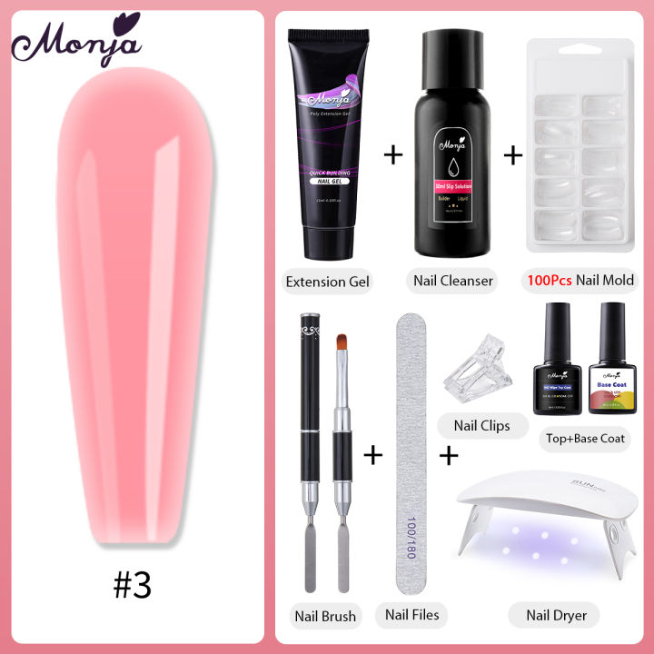 %E3%80%90The%20Edge%20of%20Beauty%E3%80%91New%20Monja%20Nail%20Art%20Extenion%20Nail%20Kit%20Glitter%20Poly%20UV%20Builder%20Gel%20Nail%20Tip%20Color%20Nail%20Tip%20French%20Nail%20Tip%20Form%20DIY%20Makeup%20Tool%20et%20-%20Image%203
