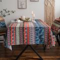 Imanqi rhyme, cotton and linen, ethnic tablecloth, coffee table, fabric, bohemian splicing, printed cover, factory direct supply.