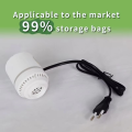 Compressed Bag Electric Pump Travel Vacuum Bag Pump Mini Vacuum Sealer Machine Space Saver for Clothes Food Organizer. 