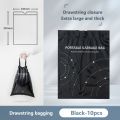 Self Adhesive Drawstring Closed Type Portable Bin Bag Disposable Bin Bag Kitchen Waste Collection Office Desktop Car Trash Can.