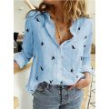 Leisure White Yellow Shirts Button Lapel Cardigan Top Lady Loose Long Sleeve Oversized Shirt Womens Blouses Casual Tunic Blusas. 