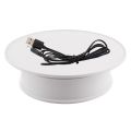 (NEW) 20cm 360 Degree Electric Rotating Turntable Display Stand Photography Video Shooting Props Turntable, Load 1.5kg, Powered by Battery & USB. 