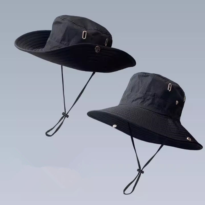 New%20Outdoor%202023%20Hat%20Men's%20Summer%20Bucket%20Hat%20Sun%20Protection%20Outdoor%20Sun%20Hat%20Hiking%20Climbing%20Men's%20Sun%20Hats%20-%20Image%206