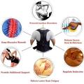 Adjustable Back Posture Corrector Back Pain Relief Belt Spine Waist Support Correction Straps Posture Belt For Men Women - Black. 