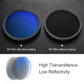 K&F Concept 58mm KF01.1401 ND2-ND400 HMC Blue Multi-Coated Variable Neutral Density ND Filter.
