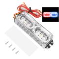 Motorcycle LED Rear Strobe License Plate Warning Light Stop Brake Flashing. 