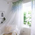 Wisteria Sheer Curtains For Living Room Window Embroidered Tulle Curtain Children Bedroom Blinds Draps 1 Panel Voile Valance. 