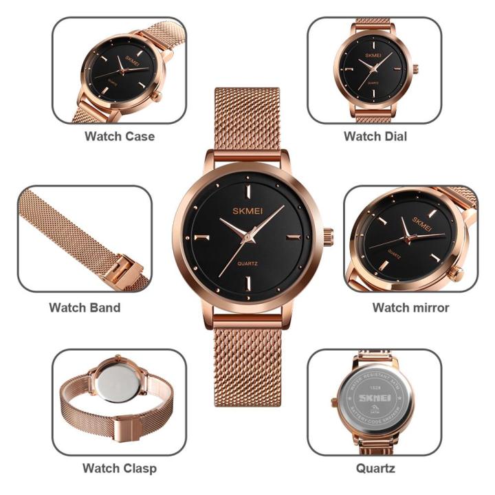 SKMEI%20Elegant%20Women%20Quartz%20Watch%20Fashion%20Simple%20DesignResistant%20Stainless%20Steel%20Strap%20Rose%20reloj%20-%20Image%206