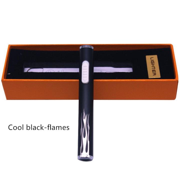 Metal usb lighter windproof electronic rechargeable lighter