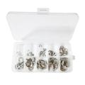 120PCS Stainless E Shape Clip Circlip Pin Retaining Snap R-ing Assorted Kit 1.5mm-10mm Portable.