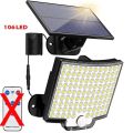 106LED Split Solar Lamp 3 Lighting Mode Outdoor Decoration Sunlight Wall Light PIR Motion Sensor Waterproof Garden Garage Lamp. 