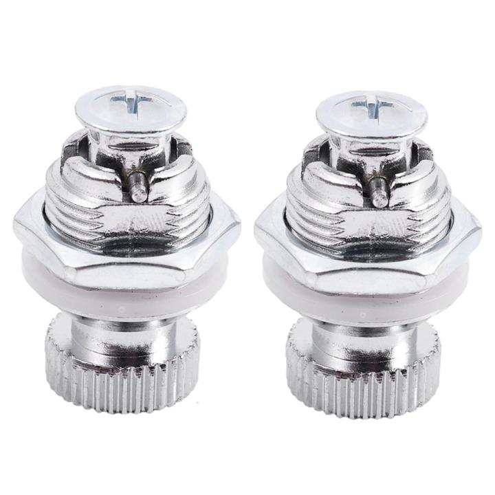 2X Lever Lock for Furniture, with Round Knob, External Thread 1.7 cm