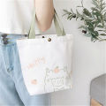 Bear-shape Cotton handbag Adorable Canvas Eco-Friendly Mini tote bags 26*21cm Lovely design Cute bear decoration for Daily use Casual outings Women's fashion accessory Gift for girls Lunch bag for. 