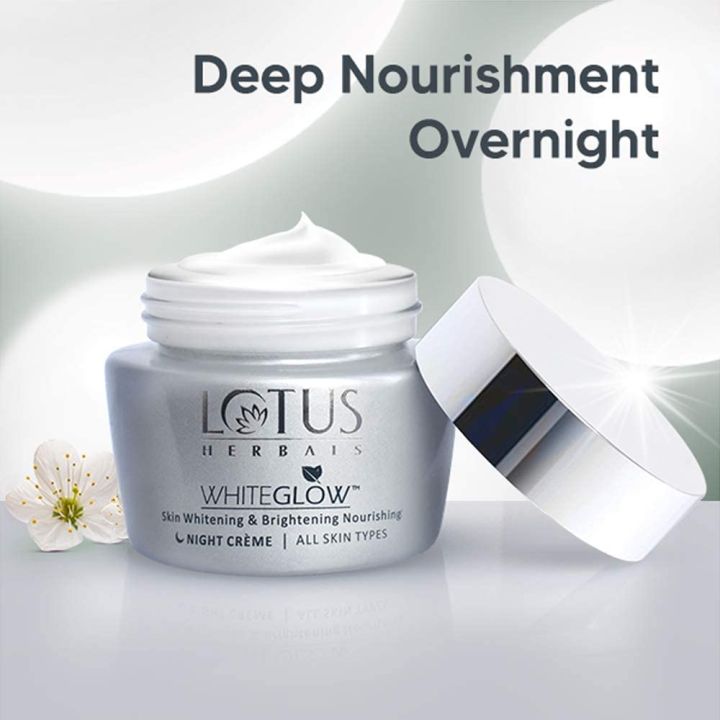Lotus%20Herbals%20White%20Glow%20Skin%20Whitening%20and%20Brightening%20Nourishing%20Night%20Cr%C3%A8me%2025g%20%7C%20India%20-%20Image%206