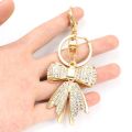 【Special offer】 Fashion Alloy Rhinestones Keychain Bowknot Shape Bowknot Bag Pendant Creative Wallet Keys Accessories Handbag Wallet.