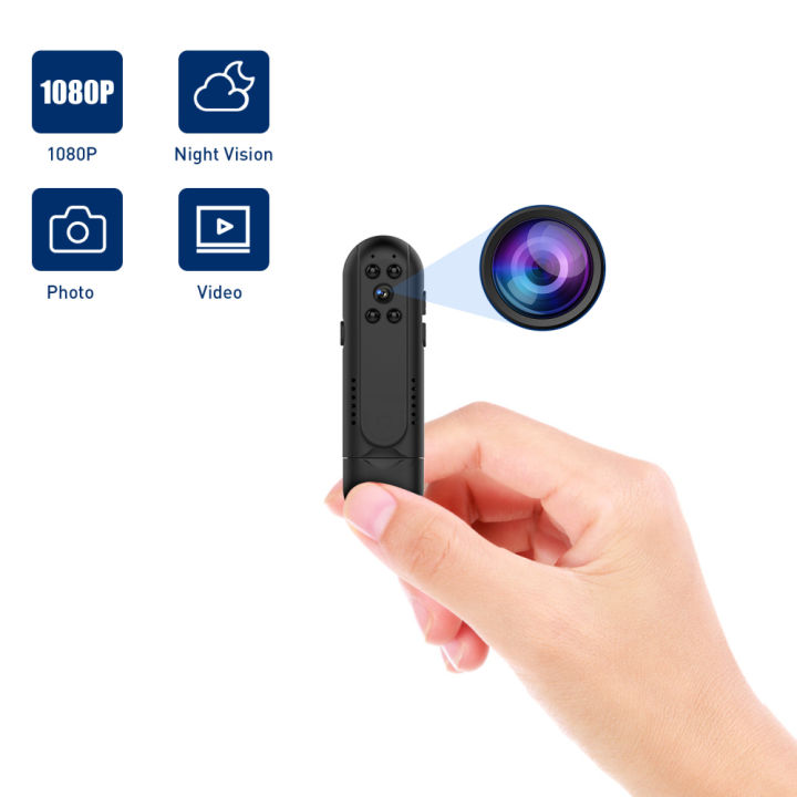 BBOOM【COD】 1080P HD Portable mini Wide angle camcorder wearable pen ...