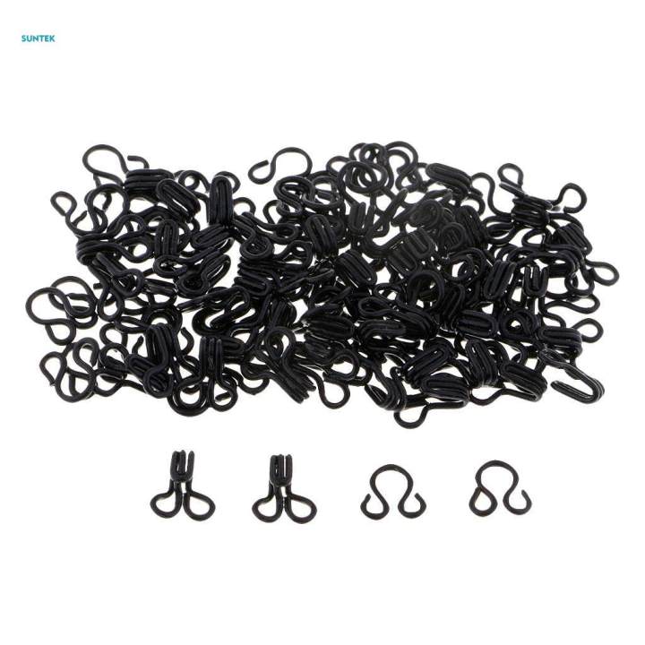 150 Set Sewing Hooks and Eyes Closure Bra Fasteners DIY Supplies Craft