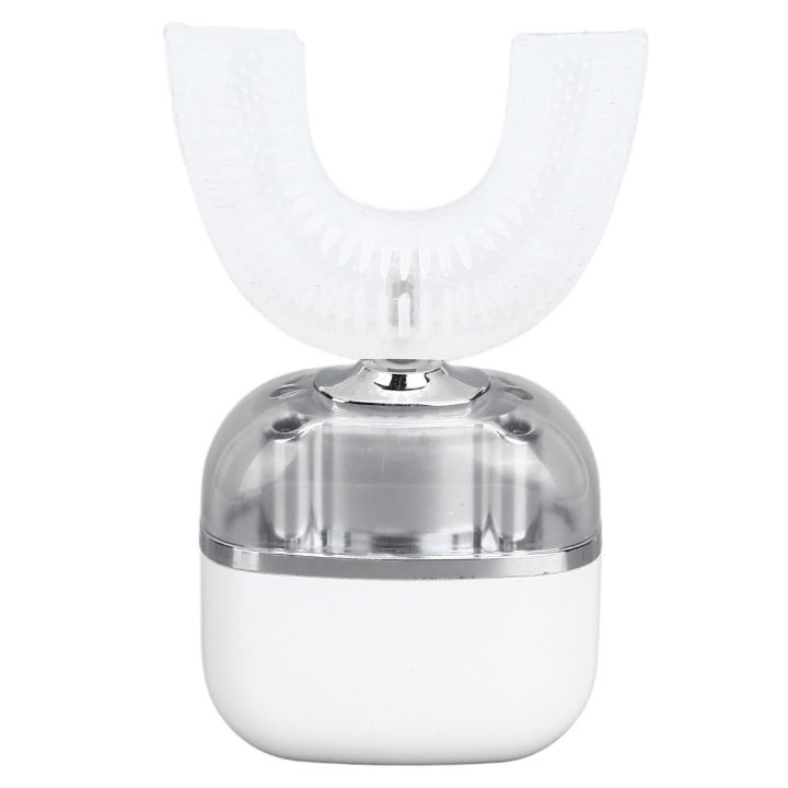 U Shaped Rechargeable Electric Toothbrush, Ultrasonic U Shaped Toothbrushes Silicone ABS Material for Adults for Business Trip for Travelling for Home