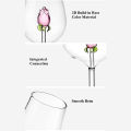 Creative 3D Pink Glass Rose Build-In Red White Wine Glasses Cup Drinkware Goblet Champagne Flute Household Lovely Valentine Gift. 
