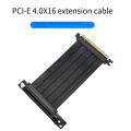 X16 Extension Cable Metal X16 Extension Cable PCIe 4.0 300mm 90° PCIe Connector Extension Cable Compatible With PCIe 3.0 Systems. 
