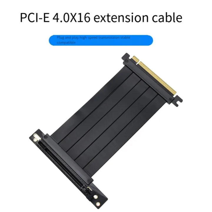 X16%20Extension%20Cable%20Metal%20X16%20Extension%20Cable%20PCIe%204.0%20300mm%2090%C2%B0%20PCIe%20Connector%20Extension%20Cable%20Compatible%20With%20PCIe%203.0%20Systems%20-%20Image%205