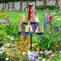 Windmill Sailboat Art Wind Sculpture,Unique Design Outdoor Garden Decorations Moral Good,Gifts.