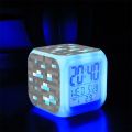 Minecraft, Minecraft, Games, Anime, Peripherals, Glow, Silence, Alarm Clock, MC, Student, Kids, Bedside Clock. 