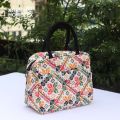 Lunch Carry Bag, Jute Fabric, Multicolor, (10.5″x8.5″x5″).