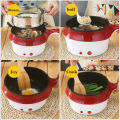 Rice Cooker Mini Electric Multi Cooker with steamer Frying Pan Cooker. 