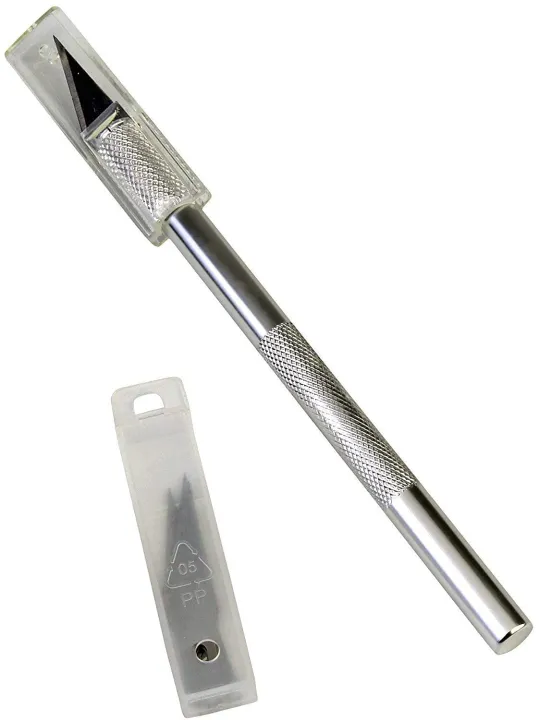 Qatalitic%20Detail%20Pen%20Cutter-%20Crafts%20Steel%20Cutter%20Tool%20with%205%20Interchangeable%20Sharp%20Blades%20-%20Image%203