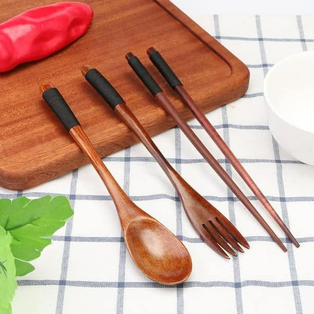 Wooden%20Tableware%20Set%20-%20Handmade,%204-Piece%20Dinnerware%20with%20Spoon,%20Chopsticks,%20Fork%20for%20Home%20Dining,%20Rice%20&%20Soup%20-%20Image%205