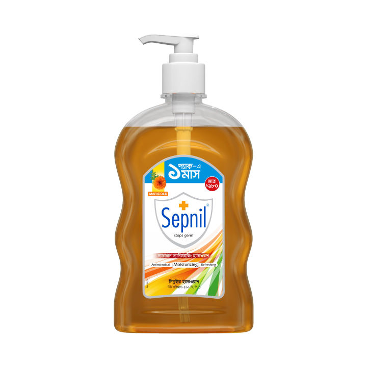 Sepnil Natural Sanitizing Handwash Marigold 500 ml