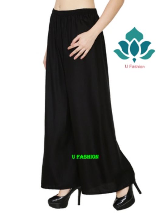Comfort Regular wear plazo, cotton and linen mix stretchable palazzo for girls