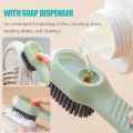 Multifunctional Liquid Shoe Brush Cleaners Soap Dispenser Cleaning Brush- 1pcs. 