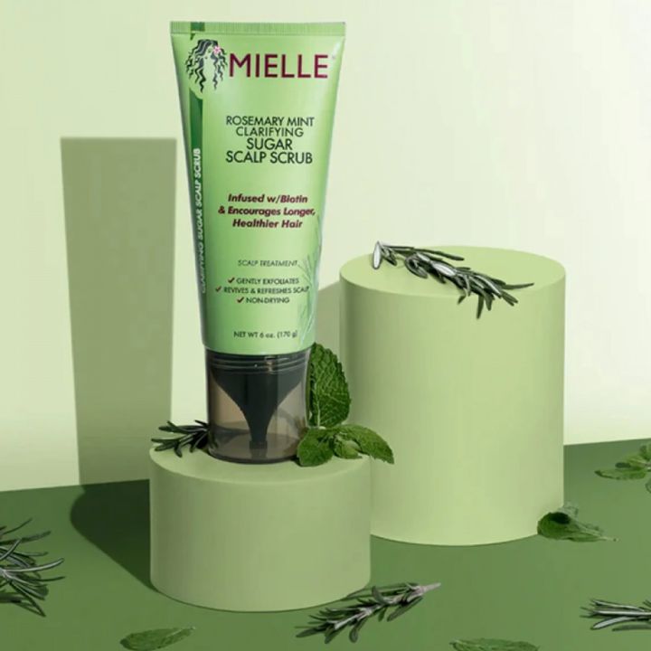 Mielle%20Organics%20Rosemary%20Mint%20Pre-Shampoo%20Clarifying%20Sugar%20Hair%20Scalp%20Scrub,%206%20Ounce%20-%20Image%203