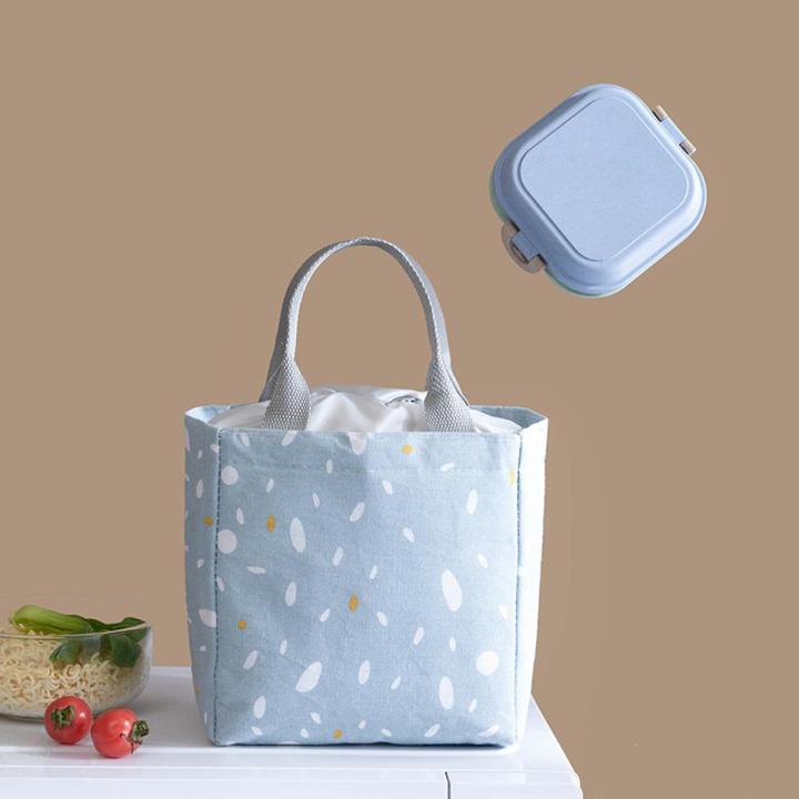 Korean style thickened bundle mouth insulation bag defense portable lunch box bag student couple bento bag lunch bag