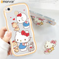 AMORVOR for Redmi 4X Back Cover With Free Holder Cartoon Kitty Soft Wavy Phone Case Camera Protection Transparent TPU Soft Cover.