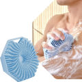 Silicone Body Scrubber Bath Brush With Ergonomic Handle Portable Shower Massage Cleaning Exfoliating.
