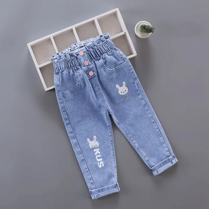 Spring%20Autumn%20New%20Girls%20High%20Waist%20Jeans%20Trousers%20Cotton%20Casual%20Baby%20Feet%20Pants%20Teenager%20Denim%20Boys%20Clothes%20-%20Image%205