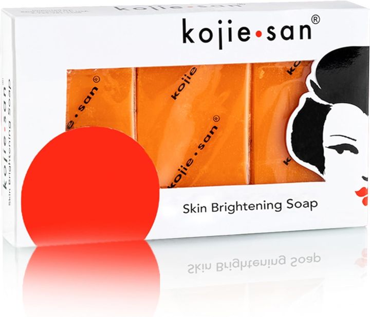 Kojie San Skin Lightening Soap - Original Kojic Acid Soap for Dark Spots, Hyperpigmentation, & Scars - Beauty Bar with Coconut & Tea Tree Oil for Flawless, Even Skin Tone - 65g x 3 Bars