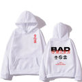 BadOmens Bad Omenss 2023 American Pullovers Vintage Graffiti Letter Harajuku Printed Loose Men's and Women's Hooded Sweatshirts. 