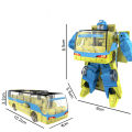 【3C VictoryEagle】Green Diecast Bus Vehicle Robot Transforming Model Toy Gift. 